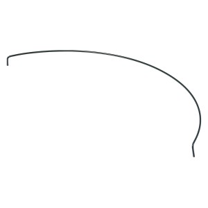 Peacock Stützring Drittelkreis, 81 cm, Rankhilfe für Gartenpflanzen.