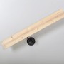Handlaufkonsole Schwarz mit Kunststoffrosette - Handlauf Zubehör 2er Set_3