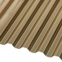 Bronzefarbene PVC Profilplatte Trapez 70/18, geeignet für Bedachung und Wandverkleidung.