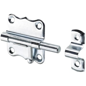 Hettich Grendelriegel, 50x45mm, verzinkt, für Türen und Tore im Innen- und Außenbereich.