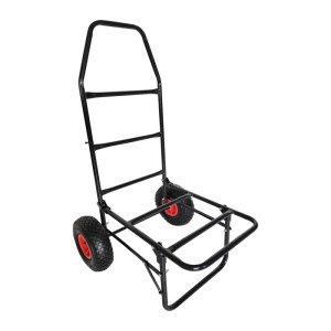 Relaxdays Transportwagen Stahl Schwarz Klappbar 102 cm x 50 cm x 37 cm 80 kg