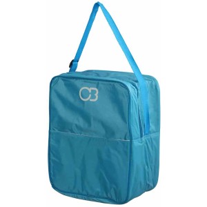 Blaue Connabride Kühltasche mit Tragegurt, 17 Liter Volumen. Ideal für den Transport gekühlter Speisen.