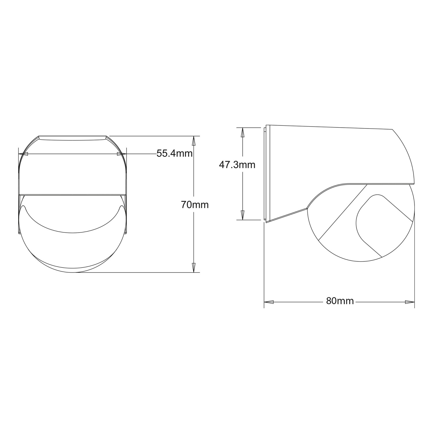 LED's light Aufputz-Bewegungsmelder 180° IP54 Weiß kaufen bei OBI