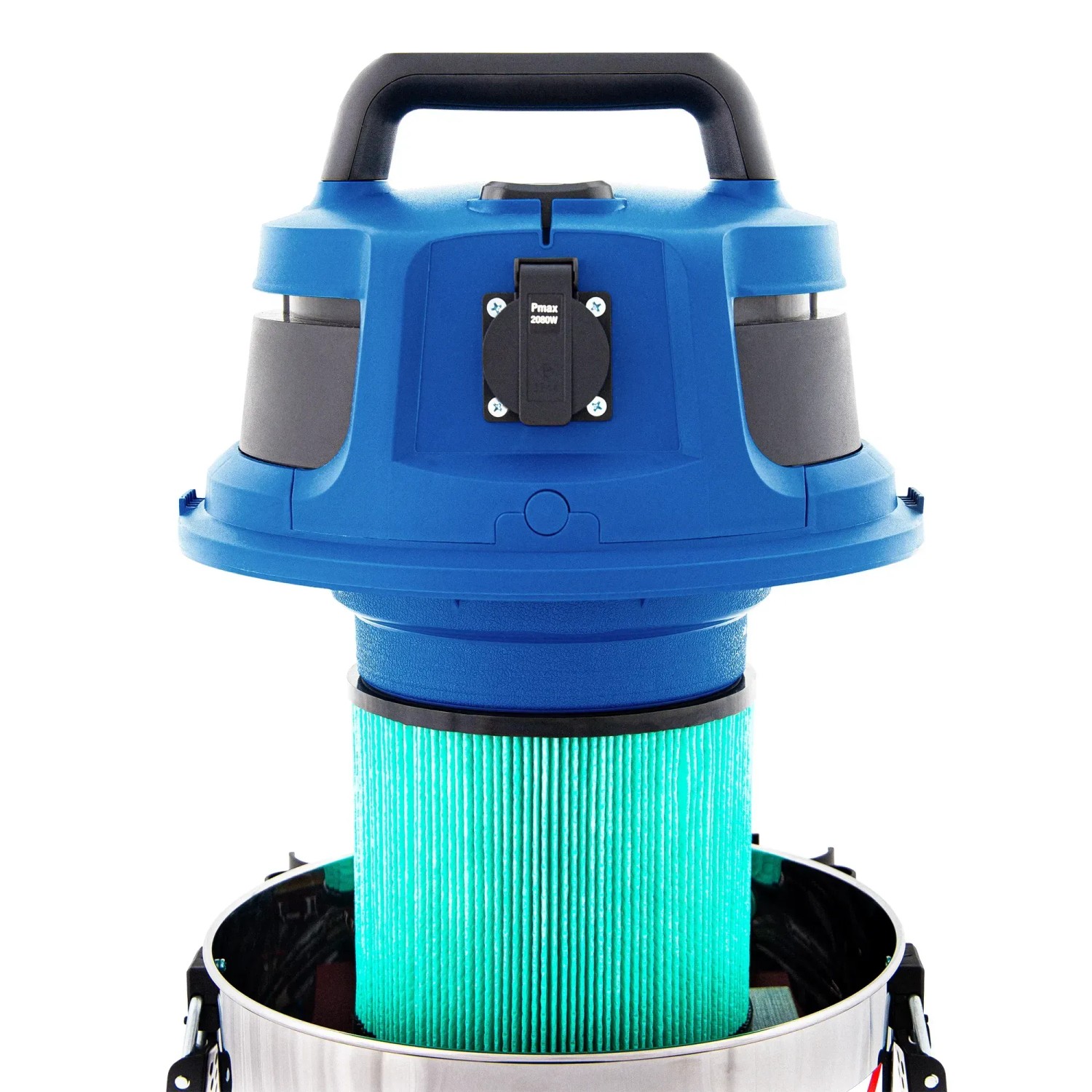 Blauer Hyundai Nass-Trockensauger VCWD1620E mit 20l Tank und HEPA Filter.