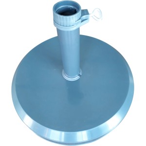 Anthrazitfarbener Sonnenschirmständer, 30 kg, für sicheren Halt von Schirmstöcken bis 50 mm.