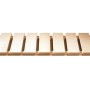 Karibu Sauna Marika LED-Dachkranz aus naturbelassenem Holz, Detailansicht.