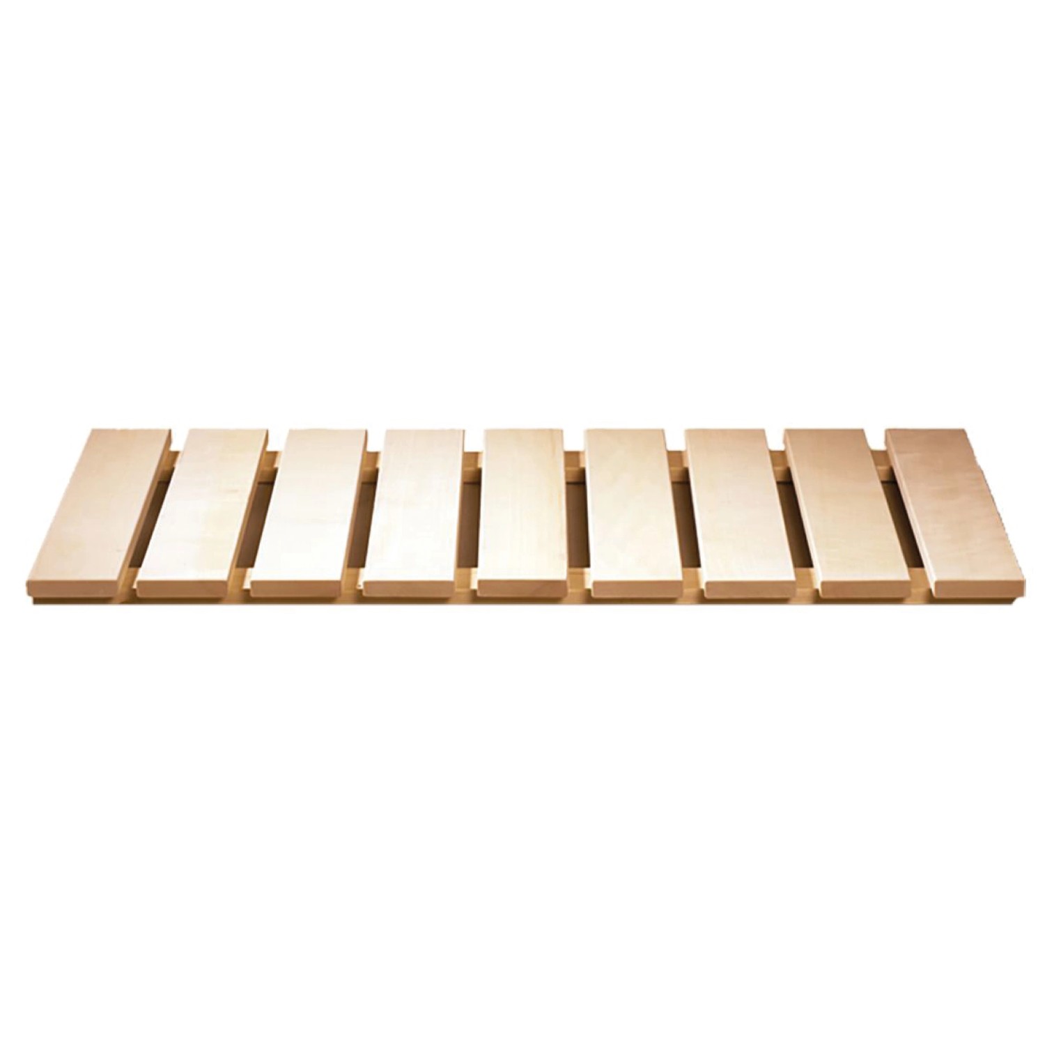 Karibu Sauna Marika LED-Dachkranz aus naturbelassenem Holz, Detailansicht.
