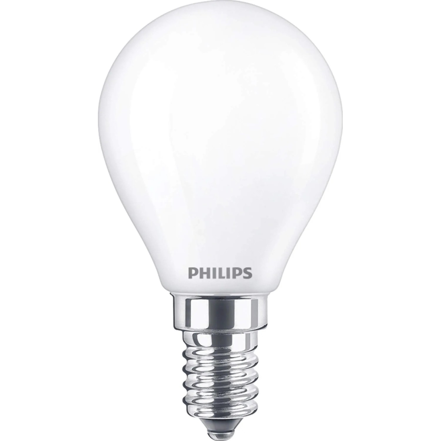 Philips LED-Leuchtmittel E14 in Tropfenform, 6,5W, 806 Lumen, 8x4,5cm.