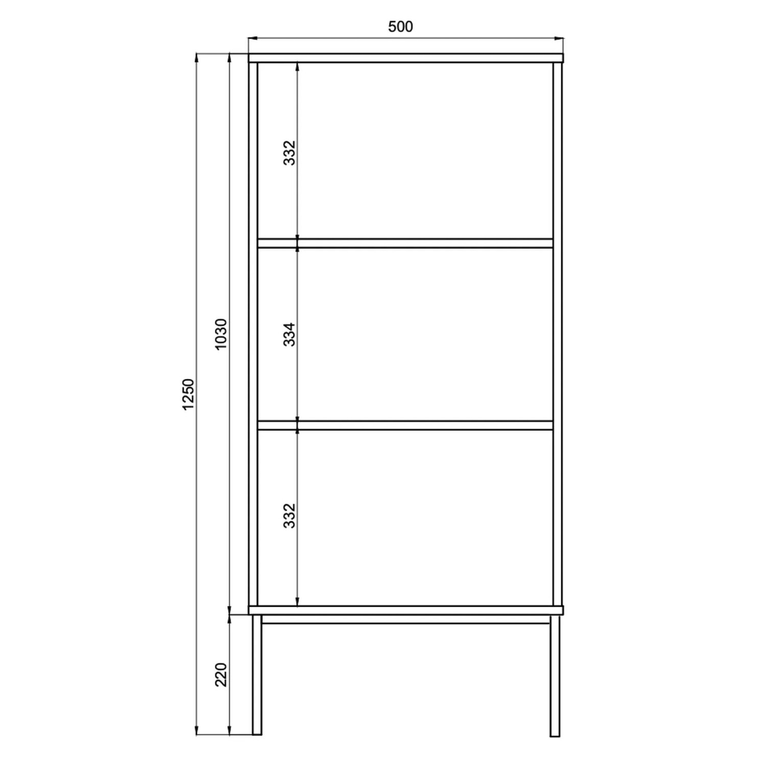 Selsey Schuhschrank Veldio Rillenfront Goldfarbenes Gestell Greige 50 cm_5