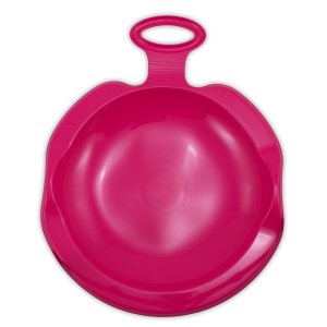 Pinker KHW Rutschteller Snow Spider, Ø 55 cm, mit Griff. Schlitten für Kinder.