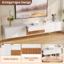 okwish TV Schrank mit Modernem Design Projektorhalter 180 x 34 x 30 cm Weiß_6