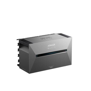 Anker Solix Solarbank 3 Pro für Balkonkraftwerk-Sets, graues Gehäuse.