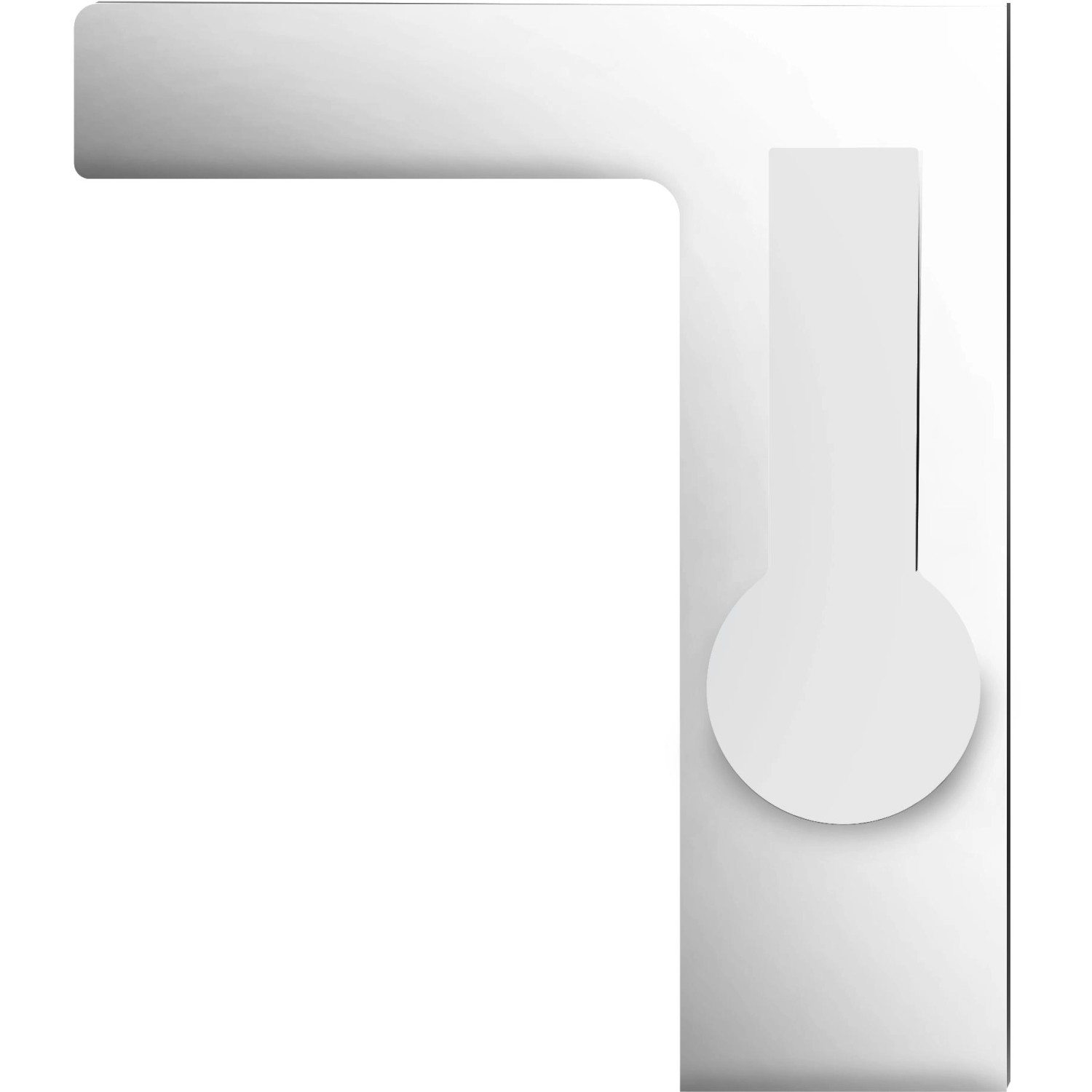 Schütte LED Waschtischarmatur Orinoco Chrom mit Schwallauslauf im kubischen Design.