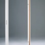 Weiße Türzarge CPL Seidenmatt, 80x203 cm, Rechtsanschlag für Wandstärke 26,6-28,6 cm.