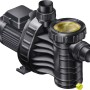 Schwarze Schwimmbadpumpe für Chemoform Stahlwandpool Set, Detailansicht.