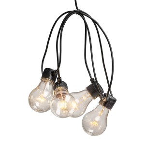 Konstsmide LED-Lichterkette Outdoor Biergarten 20 Glühbirnen Bernsteinfarben