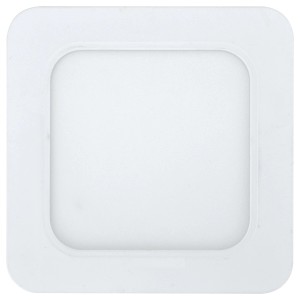 Quadratisches, weißes E2 Elektro Einbaupanel Style Q 145 für Deckenleuchten.