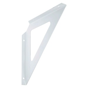 Weiße OBI Konsole Triangel, 190x190mm, für Regalböden und Möbelbau.