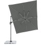 Doppler Ampelschirm Active II, 260x350 cm, anthrazit, mit Kurbel und drehbarem Schirm.