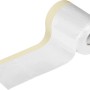 LUX-TOOLS 2-in-1 Kreppband und Abdeckfolie, beige und transparent, auf Rolle für Malerarbeiten.