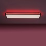LED-Deckenleuchte Mario Schwarz, 100x25cm, mit RGB-Beleuchtung.