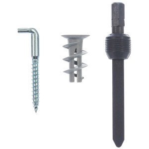 Fischer Gipskartondübel GK WH K mit Winkelhaken, Dübel für Gipskartonplatten, 5 Stück.