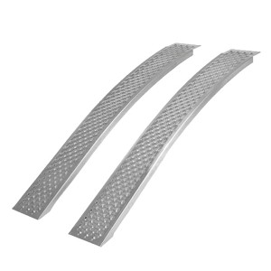 Al-Ko Auffahrrampen, gebogen, 2 m lang, bis 400 kg belastbar, für Rasentraktoren und Gartengeräte.