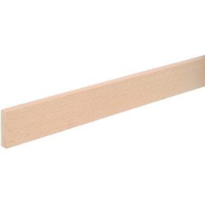 FN Neuhofer Flachleiste aus Buche, unbehandelt, 10x40x2100 mm. Ideal für Bastelarbeiten.