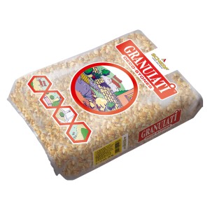 Sack Marmorsplitt Siena-Gelb, 9-12 mm, 25 kg, Zierkies für Garten- und Landschaftsbau.