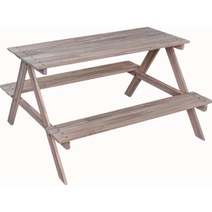 Kinder-Picknicktisch Bamori aus Akazie (FSC®), ideal für Garten & Terrasse. Kindermöbel-Set mit Tisch und Bänken.