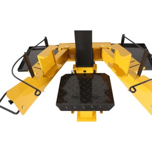 Detailansicht des Texas Elektro-Holzspalters Power Split 820 V, gelb/schwarz.
