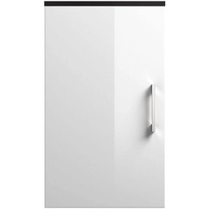 Posseik Bad-Hängeschrank Rima, anthrazit/weiß, mit Griff. Badmöbel zur Wandmontage.