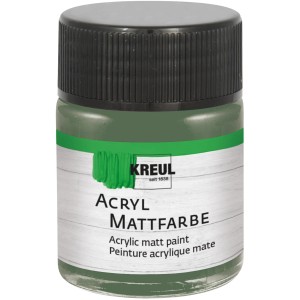 Kreul Acrylfarbe Matt Russischgrün, 50ml, für Bastelarbeiten.