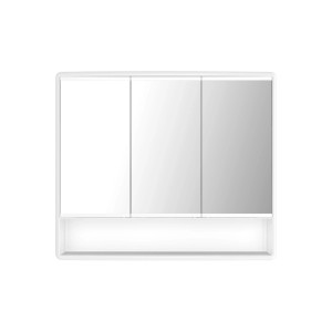 Jokey Spiegelschrank Lymo, 58 cm, weiß hochglanz, 3-türig mit Ablagefach.
