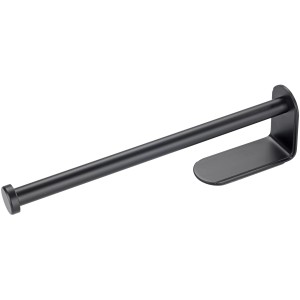 Wenko Küchenrollenhalter Nio Selbstklebend 27,5 cm x 4,5 cm x 7 cm Schwarz