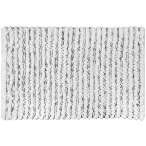 Mehrfarbiger Wenko Badteppich Melilli, 60x90 cm, mit Mélange-Effekt. Flauschiger Badvorleger für das Badezimmer.