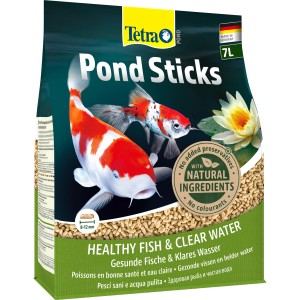 Tetra Pond Sticks 7 l: Hauptfutter für Teichfische mit lebensnotwendigen Nährstoffen für gesundes Wachstum.