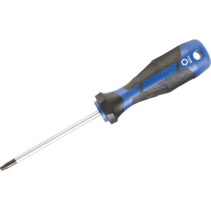LUX Schraubendreher Comfort TX20 mit blau-schwarzem Griff und Torx-Profil.
