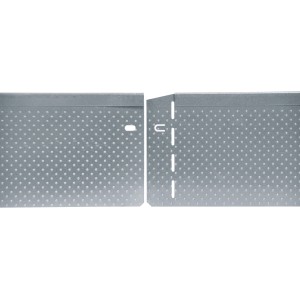 Bellissa Rasenkante, verzinkt, mit Noppenstruktur, 118 cm lang, für Beete und Rasenflächen.