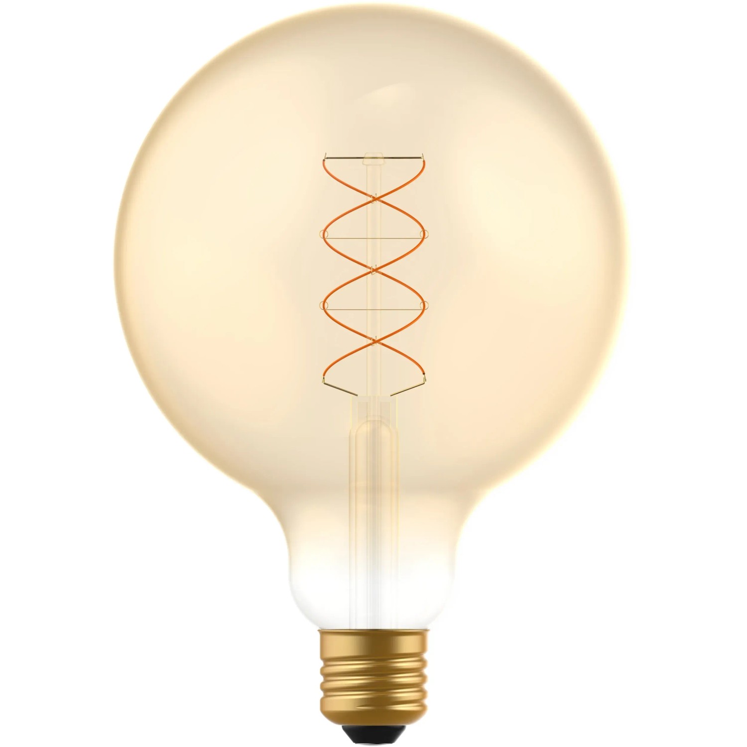 LED-Filament Leuchtmittel E27 Globe G125, 4W, extra warmweiß, dimmbar.