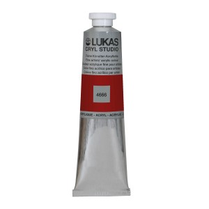 Lukas Cryl Studio Acrylfarbe Krapplack, 75ml Aluminiumtube für Künstler.