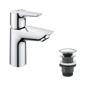 Grohe QuickFix Waschtischarmatur Start Alira Chrom S mit Ablaufgarnitur.