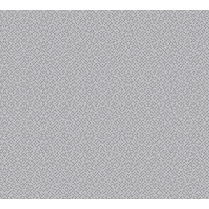 Graue Vliestapete mit geometrischem 3D-Effekt, Glitzer und leichter Struktur.