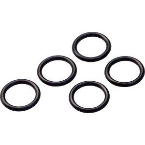 5er-Set schwarze O-Ringe 15,5 mm x 2,6 mm für Dichtungen und Armaturen.