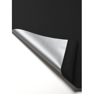 Gardinia EasyFix Thermo Rollo, 45x150 cm, Schwarz, mit alubeschichteter Rückseite.