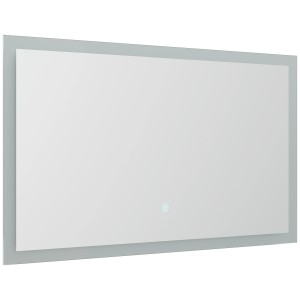 Posseik LED Spiegel 100x53cm mit Touch-Bedienung für Bad & Wohnraum.