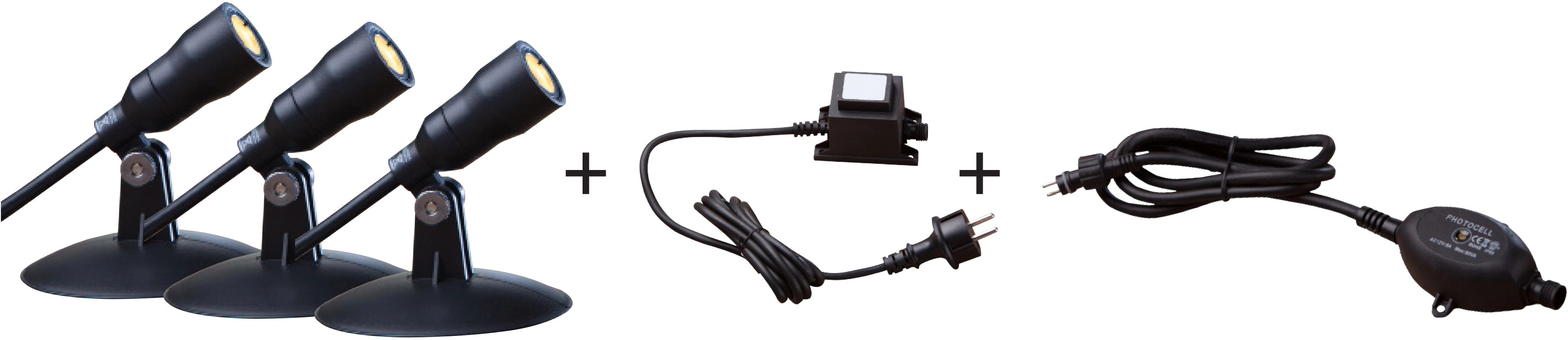 Heissner SMART LIGHT StarterSet LEDSpots für Teich Pool und Garten