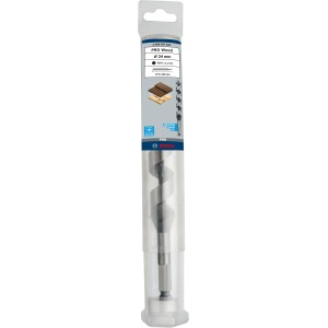 Bosch Holzschlangenbohrer Wood Ø 24 mm in Verpackung, geeignet für präzise Holzarbeiten.