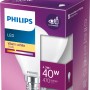 Philips LED-Lampe E14 Tropfenform, 4,3W, 470lm im Karton. Warmweißes Licht für Wohnräume.