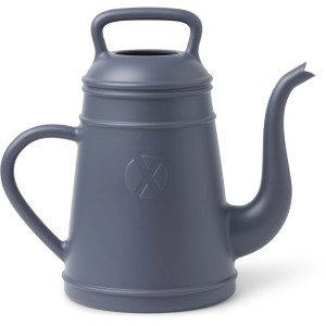 Schiefergraue Gießkanne Lungo, 12 Liter, aus robustem Kunststoff für Garten und Innenbereich.